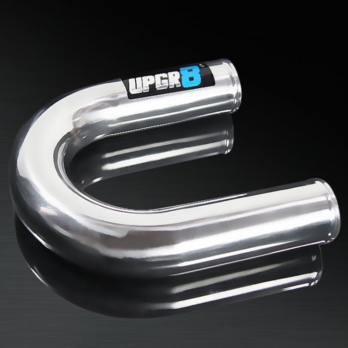 Universal 2.5'' Outside Diameter 180 Degree Polished Aluminum Pipe