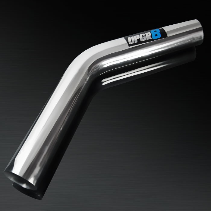 Universal 2.75'' Outside Diameter 45 Degree Polished Aluminum Pipe