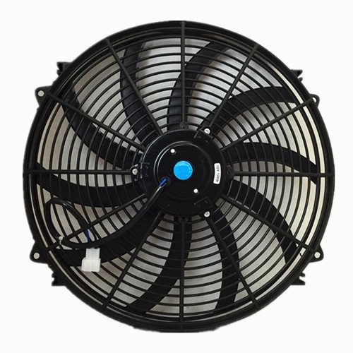Upgr8 Universal High Performance 12V Slim Electric Cooling Radiator Fan With Fan Mounting Kit (16 Inch, Black) …