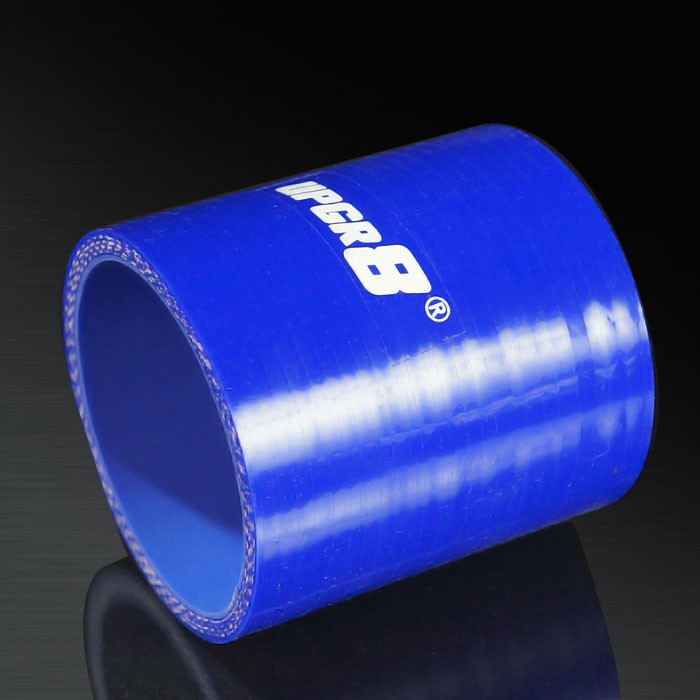 Universal 4-PLY 2.5'' High Performance Blue Straight Coupler Silicone Hose 76MM Length