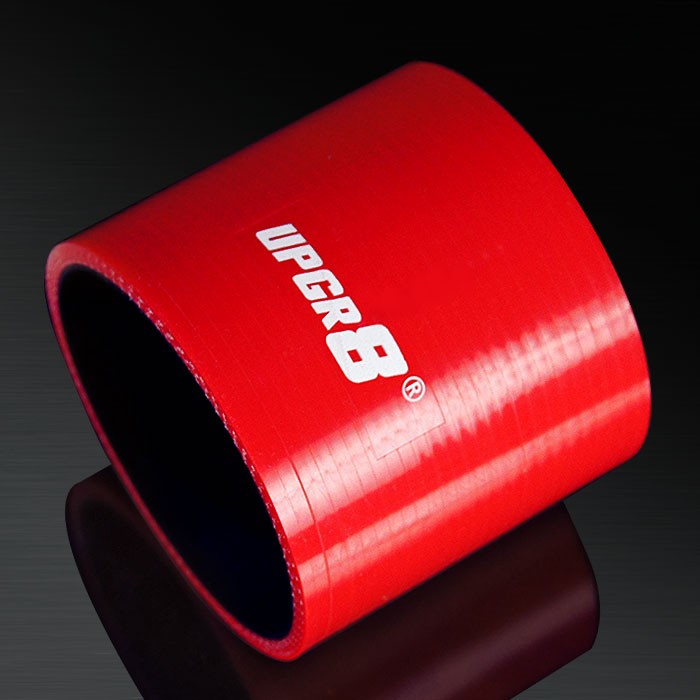 Universal 4-PLY 3.0'' High Performance Red Straight Coupler Silicone Hose 76MM Length