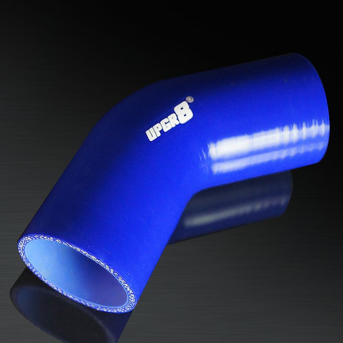 Universal 4-PLY 2.5" High Performance Blue 45 Degree Coupler Silicone Hose