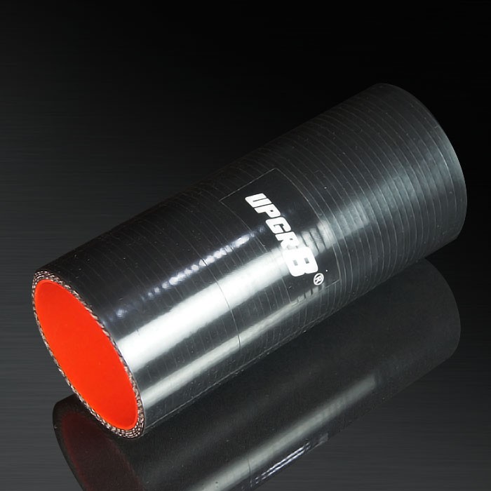 Universal 4-PLY 2.25'' High Performance Black Straight Coupler Silicone Hose 152MM Length