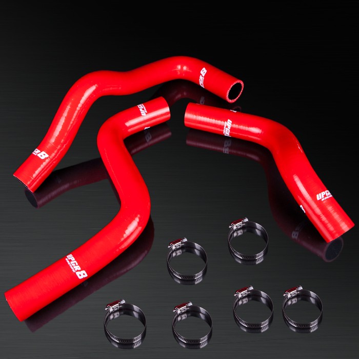 03-08 Mazda RX-8 SE3P High Performance 4-PLY Red Radiator Silicone Hose Kit