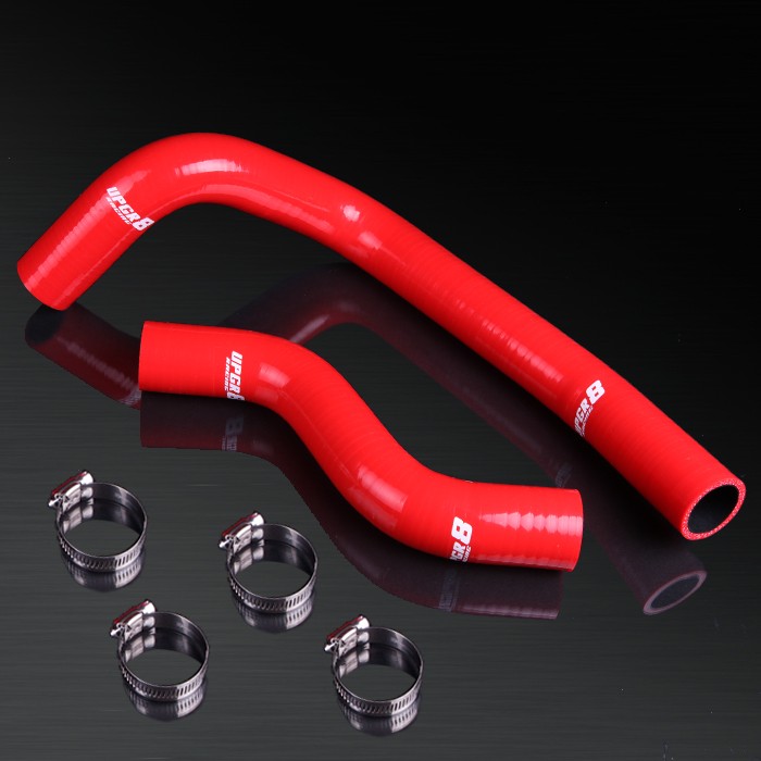92-97 Mazda RX-7 FD3S High Performance 4-PLY Red Radiator Silicone Hose Kit