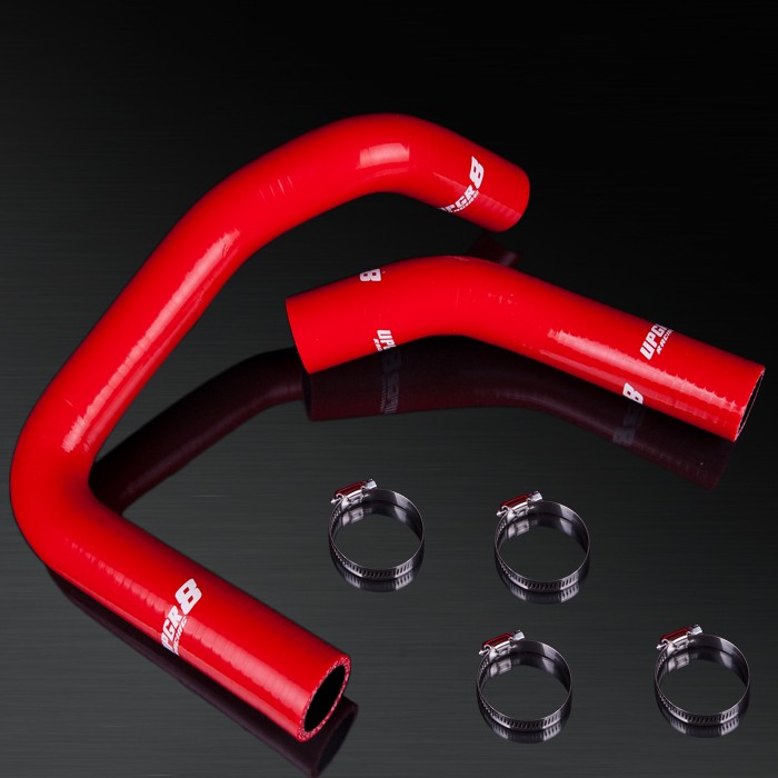 83-87 Toyota Corolla AE86 4A-GEU High Performance 4-PLY Red Radiator Silicone Hose Kit