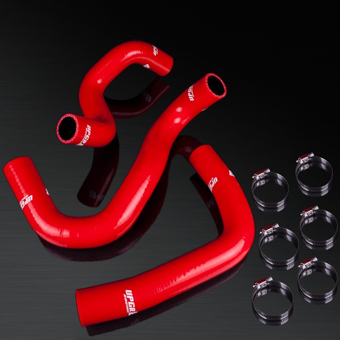 09-12 Toyota Corolla E140 1.8L 1ZZ-FE High Performance 4-PLY Red Radiator Silicone Hose Kit