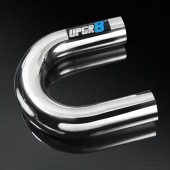 Universal 2.75'' Outside Diameter 180 Degree Polished Aluminum Pipe