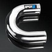 Universal 4.0'' Outside Diameter 180 Degree Polished Aluminum Pipe