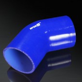 Universal 4-PLY 3.5" High Performance Blue 45 Degree Coupler Silicone Hose