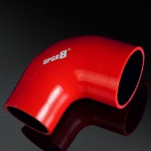 Universal 4-PLY 2.5" to 3.0" High Performance Red 90 Degree Reducer Coupler Silicone Hose