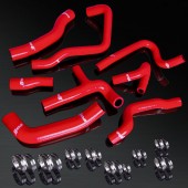 88-95 Corrado KR/90-92 Golf GTI MK2 Facelift KR/PL Without AC High Performance 4-PLY Red Radiator&Heater Silicone Hose Kit