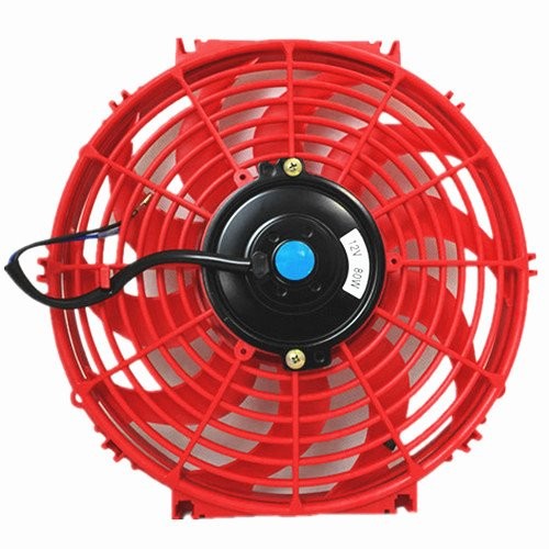 7 Inch, Black Upgr8 Universal High Performance 12V Slim Electric Cooling Radiator Fan With Fan Mounting Kit 