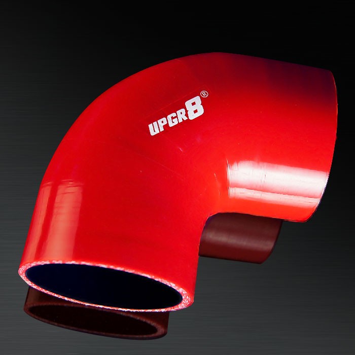 Upgr8 Universal 4-Ply High Performance Straight Hump Coupler Silicone Hose , Red 2.5 63MM 